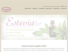 Tablet Screenshot of homeopatiaelfos.com